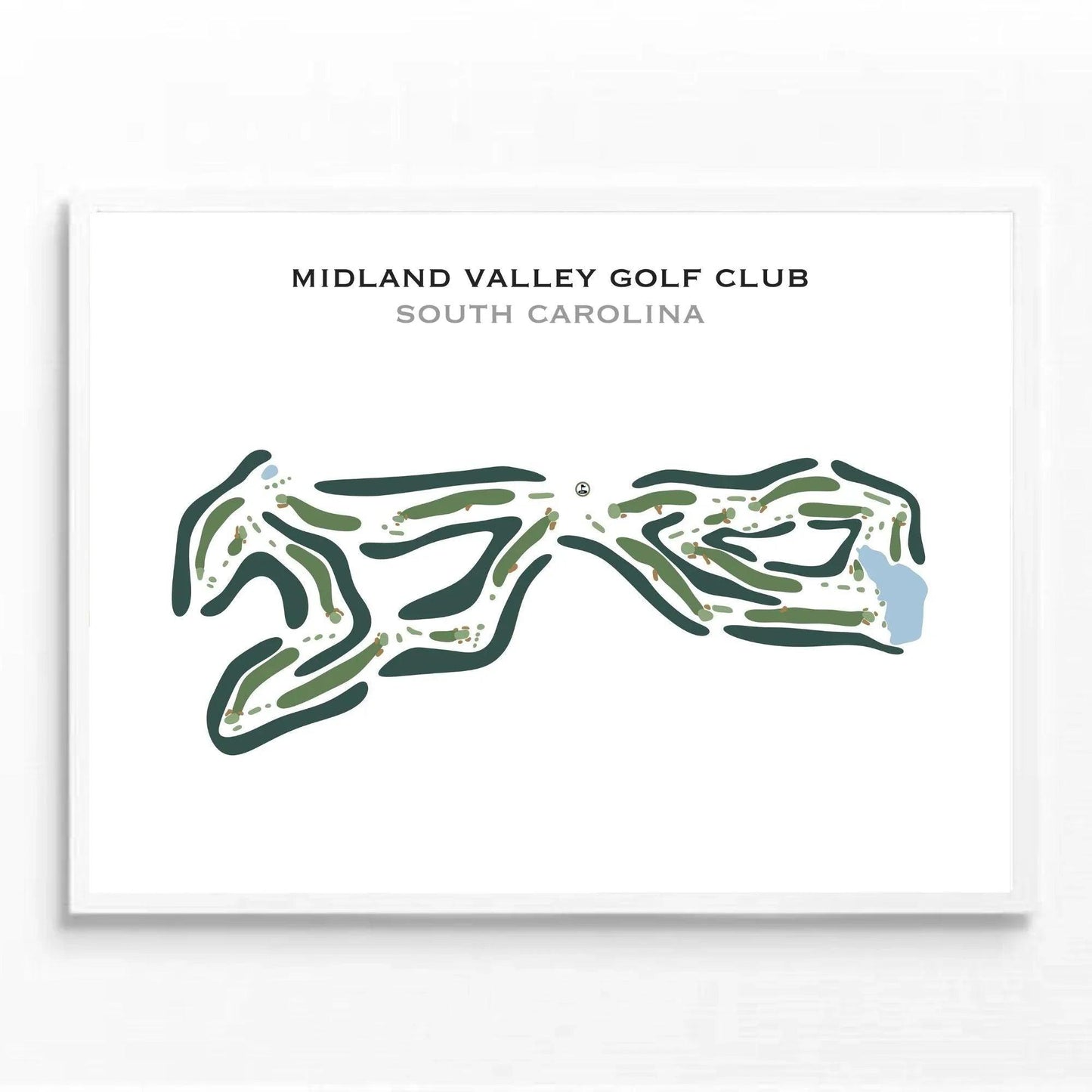 Midland Valley Golf Club, South Carolina - Printed Golf Course
