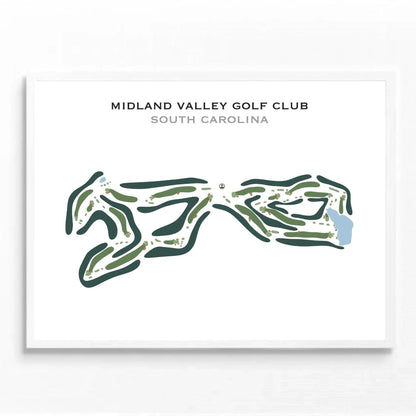 Midland Valley Golf Club, South Carolina - Printed Golf Course