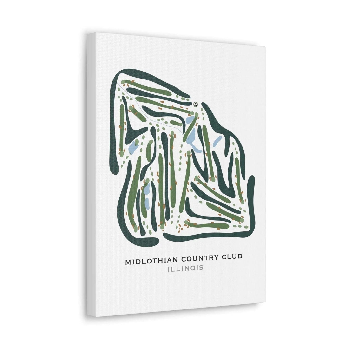 Midlothian Country Club, Illinois - Printed Golf Courses