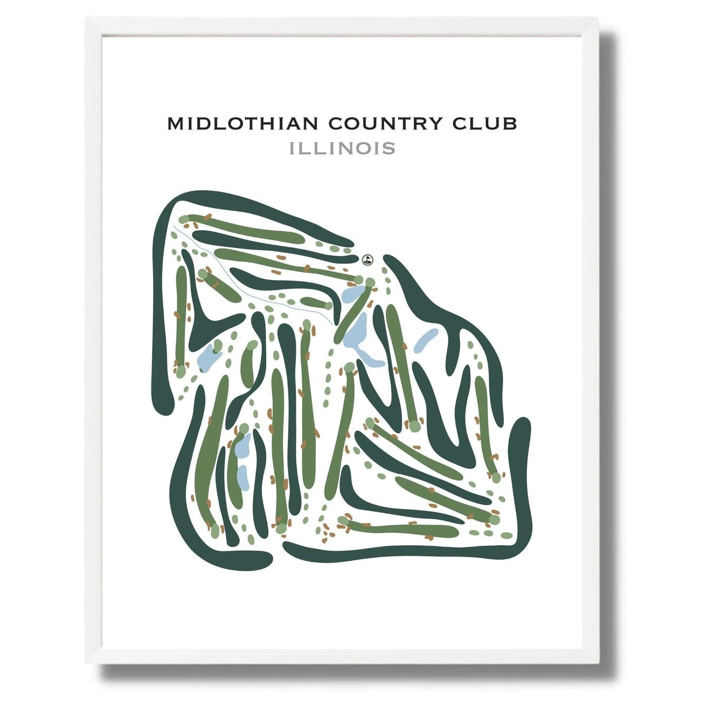 Midlothian Country Club, Illinois - Printed Golf Courses