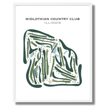 Midlothian Country Club, Illinois - Printed Golf Courses