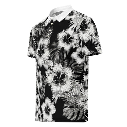Midnight: Hawaiian Hibiscus | Polo Shirt (slim fit)