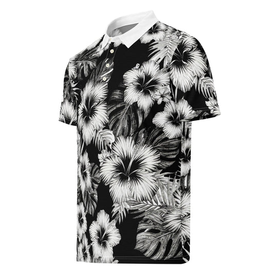 Midnight: Hawaiian Hibiscus | Polo Shirt (slim fit)