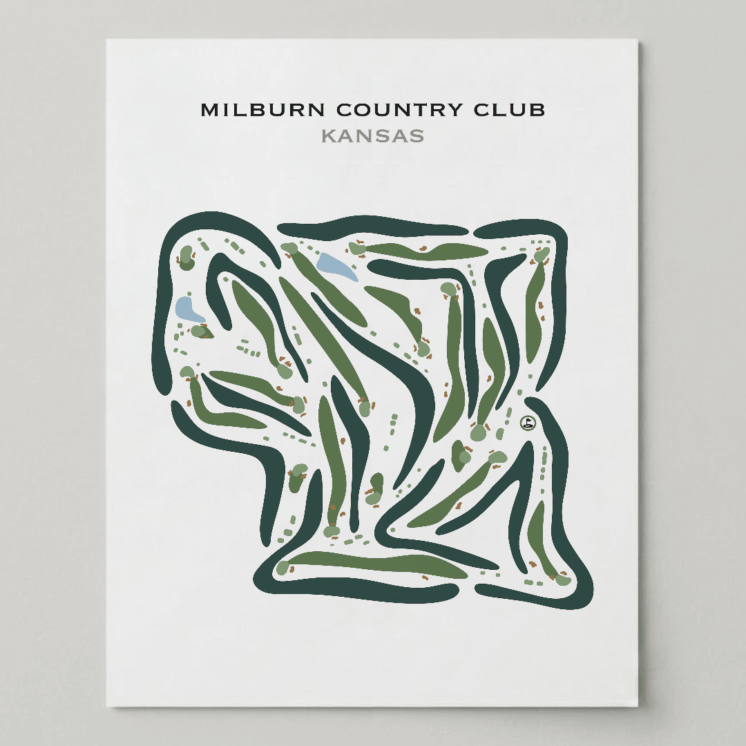 Milburn Country Club, Kansas - Printed Golf Courses