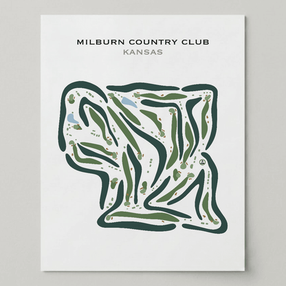 Milburn Country Club, Kansas - Printed Golf Courses