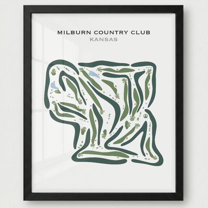 Milburn Country Club, Kansas - Printed Golf Courses