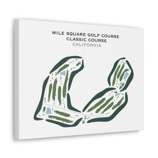 Mile Square Golf Course - Classic Course, California - Printed Golf Courses