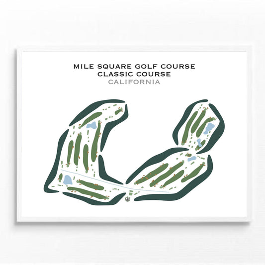 Mile Square Golf Course - Classic Course, California - Printed Golf Courses