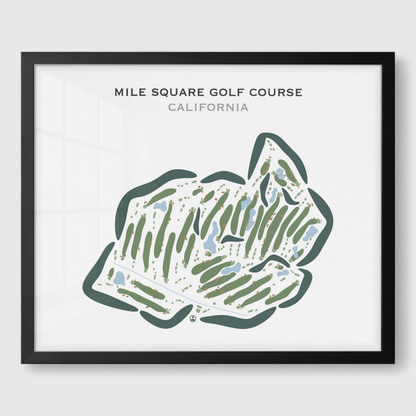 Mile Square Golf Course, Fountain Valley, California - Printed Golf Courses