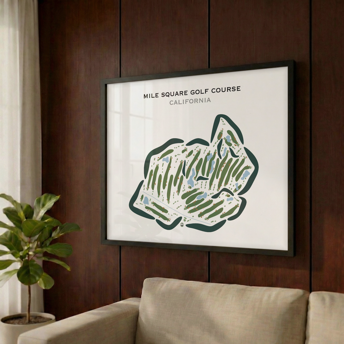 Mile Square Golf Course, Fountain Valley, California - Printed Golf Courses