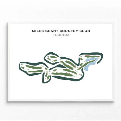 Miles Grant Country Club, Florida - Printed Golf Courses