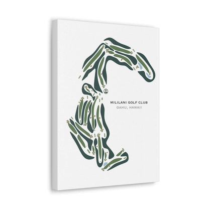 Mililani Golf Club, Oahu, Hawaii - Printed Golf Courses