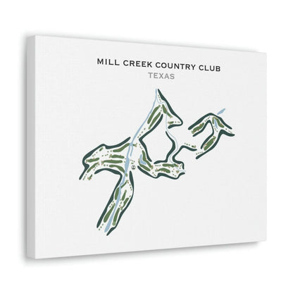Mill Creek Country Club, Texas - Printed Golf Course