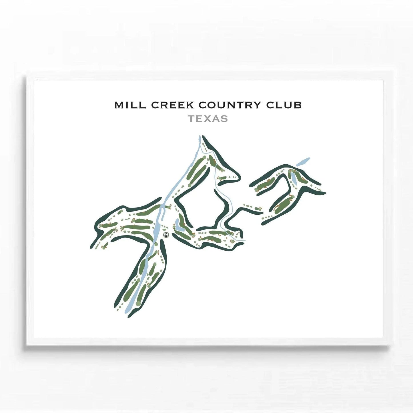 Mill Creek Country Club, Texas - Printed Golf Course
