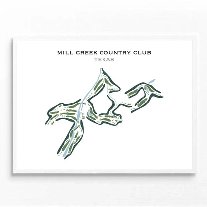 Mill Creek Country Club, Texas - Printed Golf Course