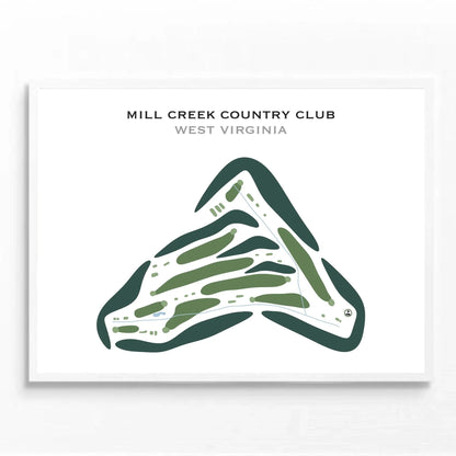 Mill Creek Country Club, West Virginia - Printed Golf Courses