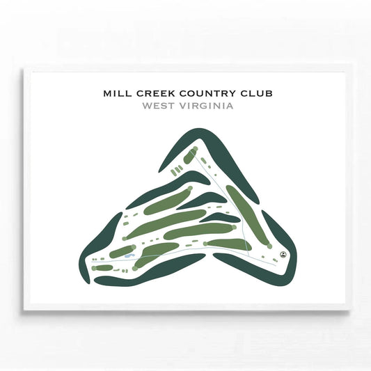 Mill Creek Country Club, West Virginia - Printed Golf Courses