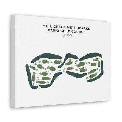 Mill Creek Metroparks Par-3 Golf Course, Ohio - Printed Golf Courses