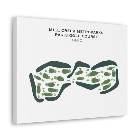 Mill Creek Metroparks Par-3 Golf Course, Ohio - Printed Golf Courses