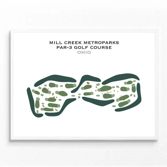 Mill Creek Metroparks Par-3 Golf Course, Ohio - Printed Golf Courses