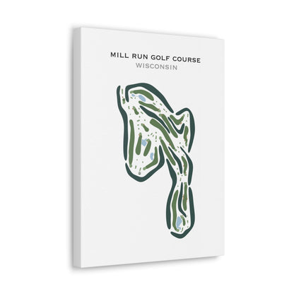Mill Run Golf Course, Wisconsin - Printed Golf Courses