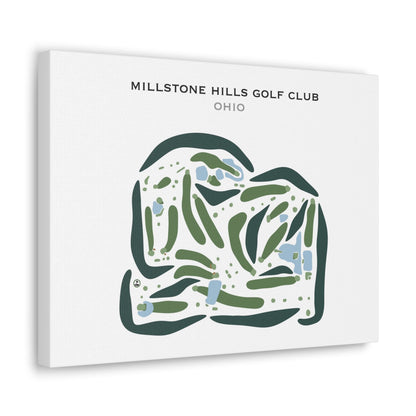 Millstone Hills Golf Club, Ohio - Printed Golf Courses