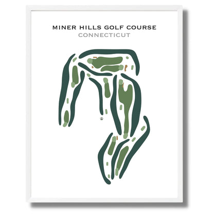 Miner Hills Golf Course, Connecticut - Printed Golf Courses