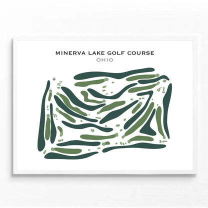 Minerva Lake Golf Club, Ohio - Printed Golf Course