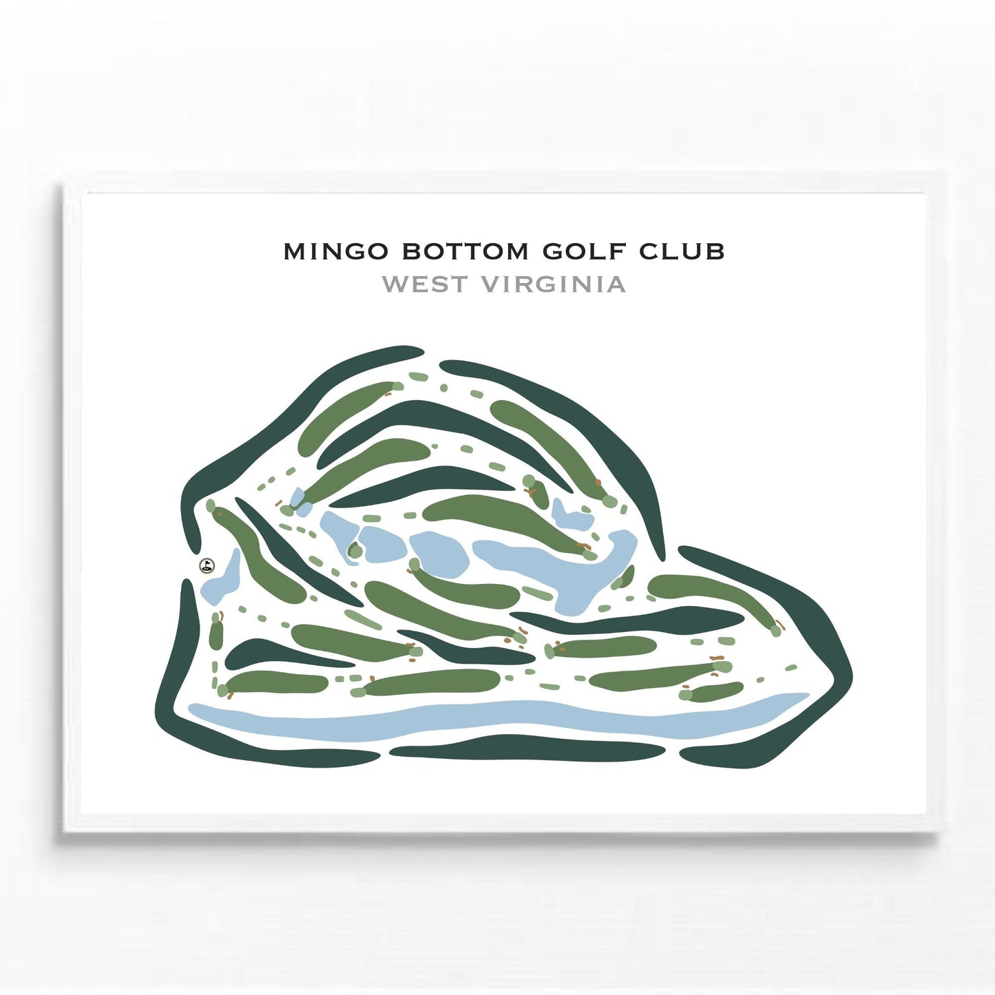 Mingo Bottom Golf Club, West Virginia - Printed Golf Courses