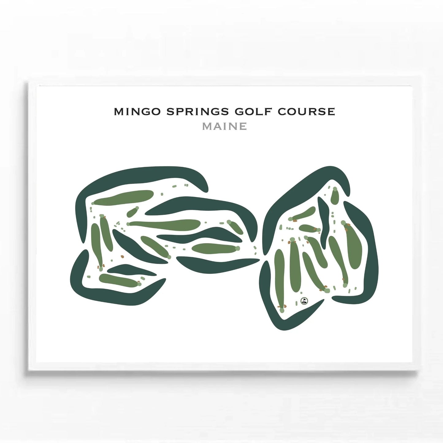 Mingo Springs Golf Course, Maine - Printed Golf Courses