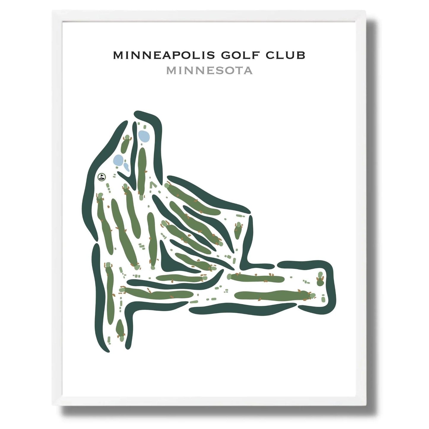 Minneapolis Golf Club, Minnesota - Printed Golf Courses