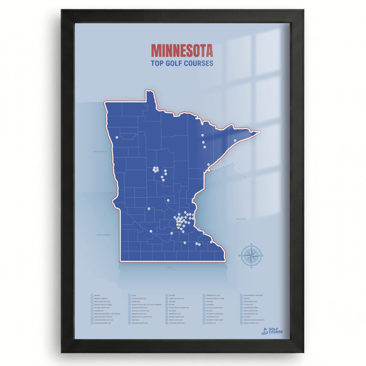 Map of Minnesota Golf Courses