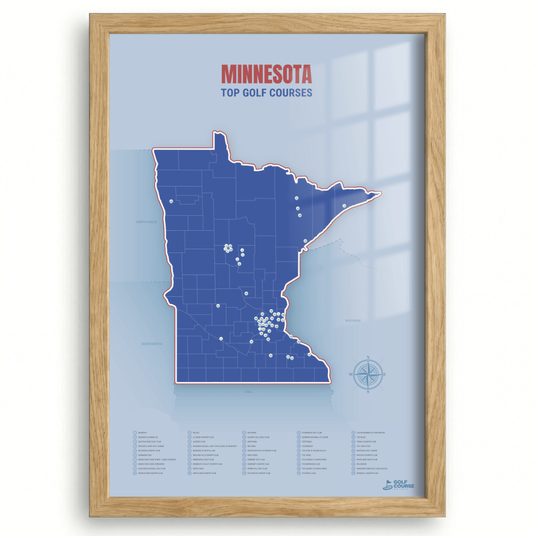 Map of Minnesota Golf Courses