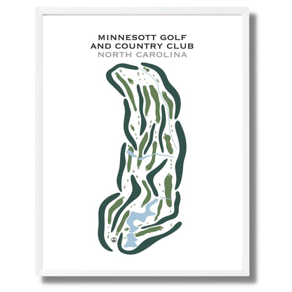 Minnesott Golf and Country Club, North Carolina - Printed Golf Courses