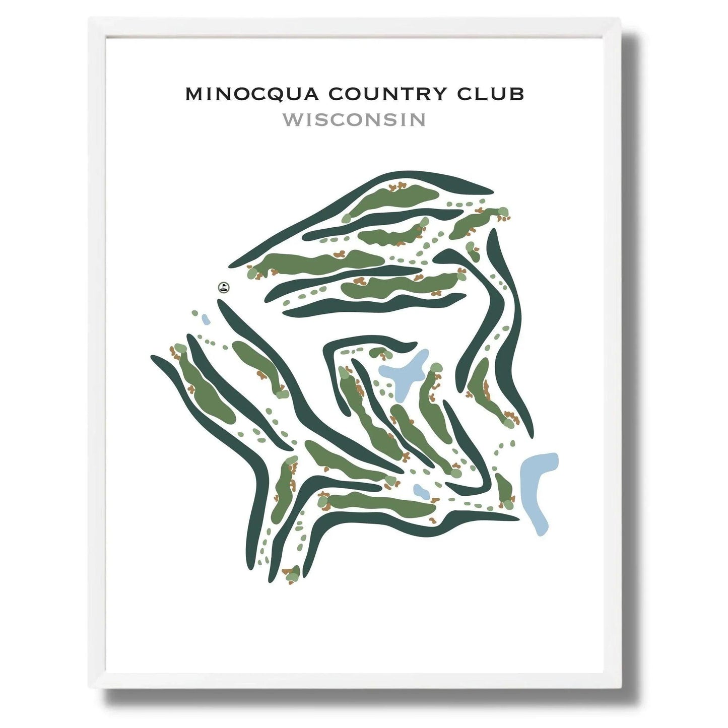 Minocqua Country Club, Wisconsin - Printed Golf Courses