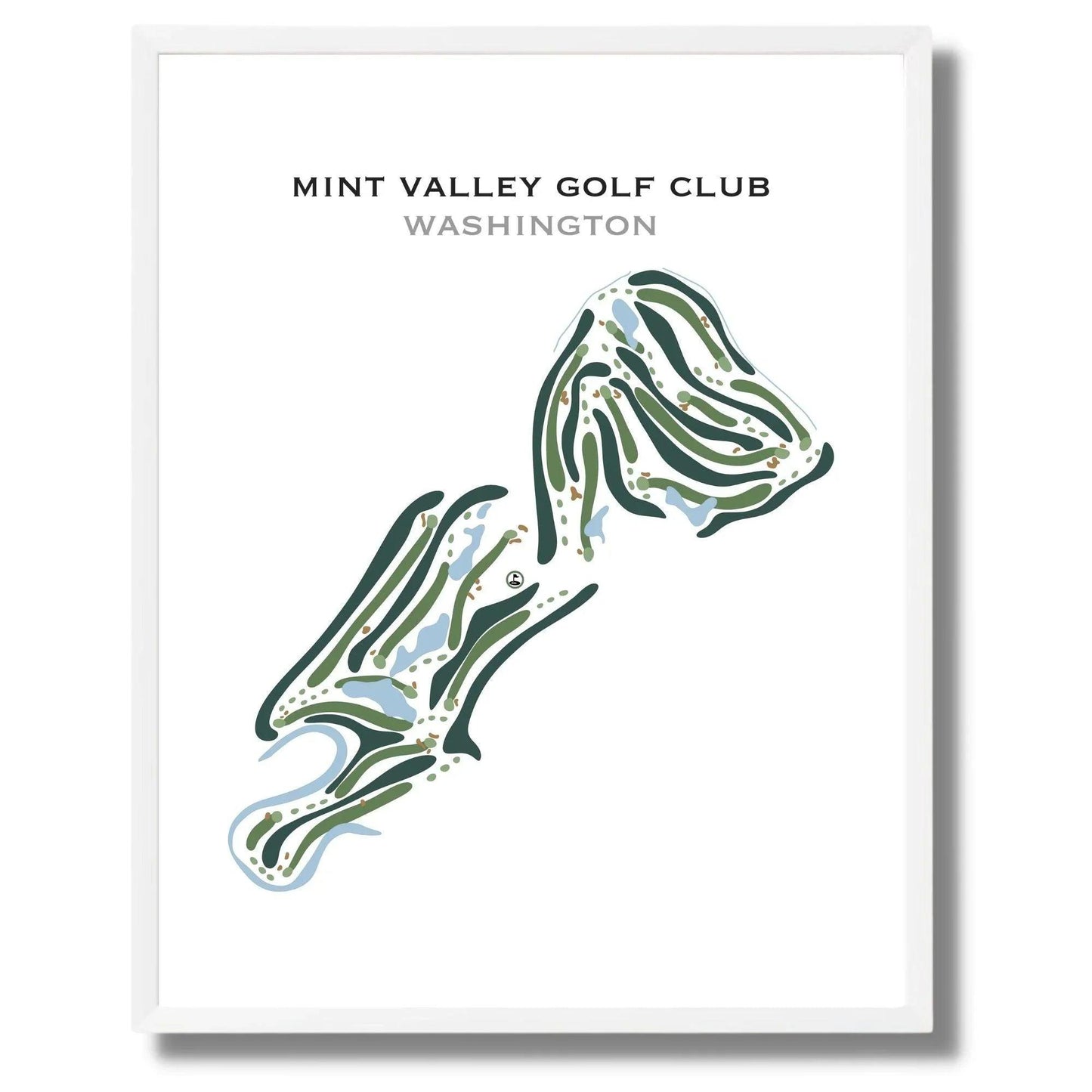 Mint Valley Golf Club, Washington - Printed Golf Courses