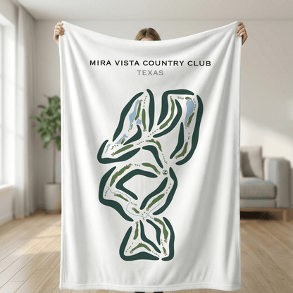 Mira Vista Country Club, Texas - Printed Golf Courses