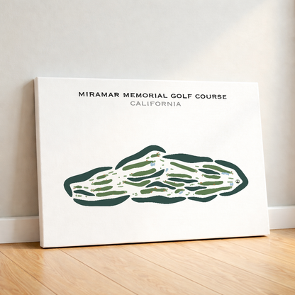 Miramar Memorial Golf Course, California - Printed Golf Courses