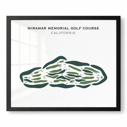 Miramar Memorial Golf Course, California - Printed Golf Courses