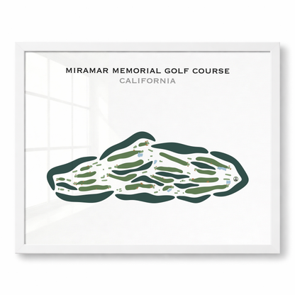 Miramar Memorial Golf Course, California - Printed Golf Courses