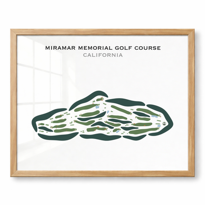 Miramar Memorial Golf Course, California - Printed Golf Courses