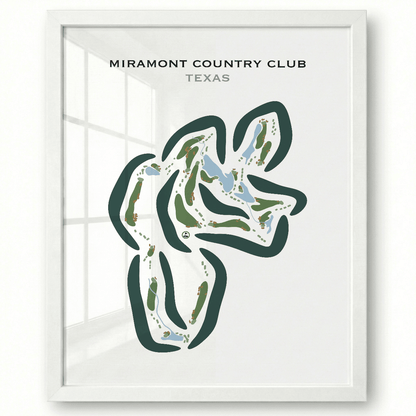 Miramont Country Club, Texas - Printed Golf Courses