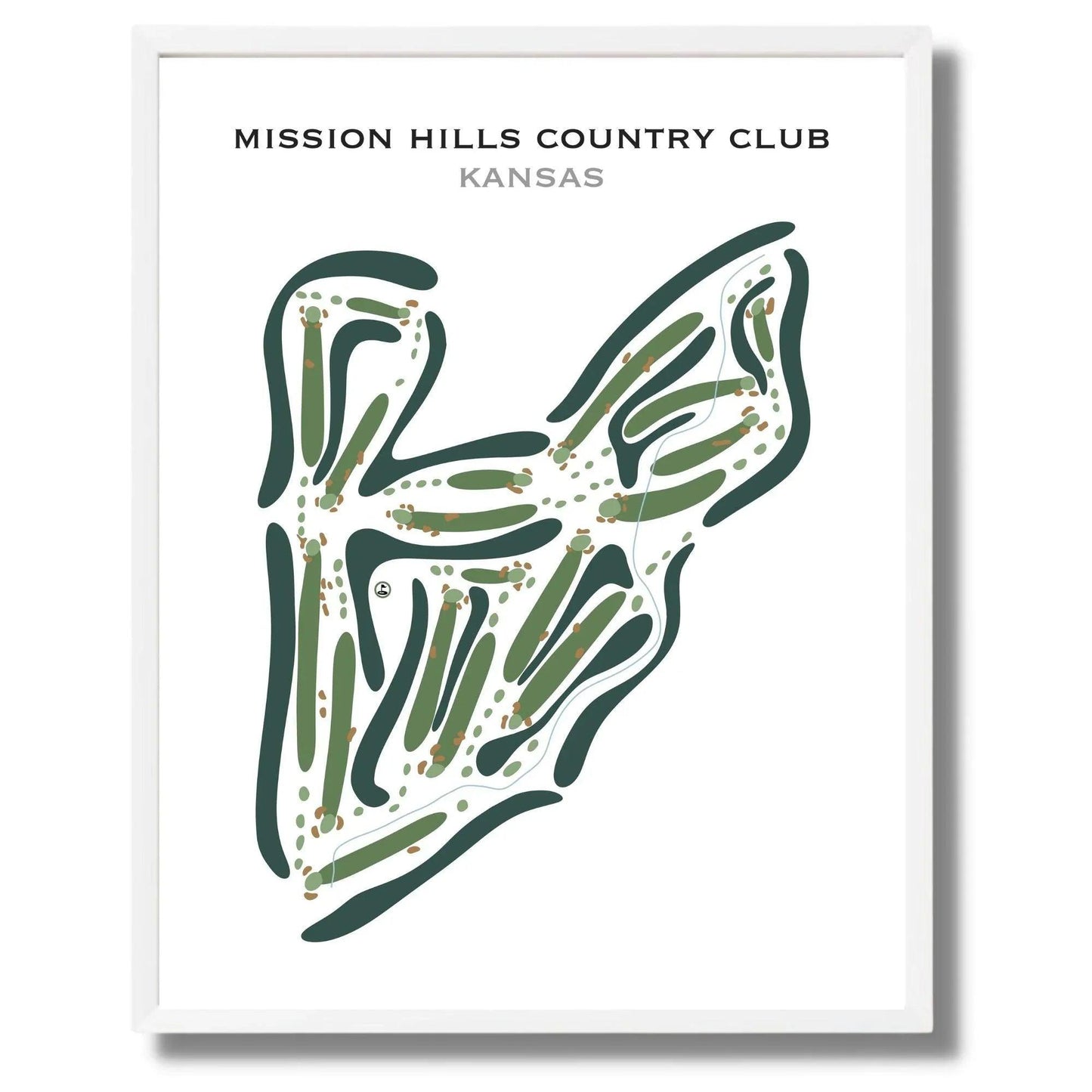 Mission Hills Country Club, Kansas - Printed Golf Courses
