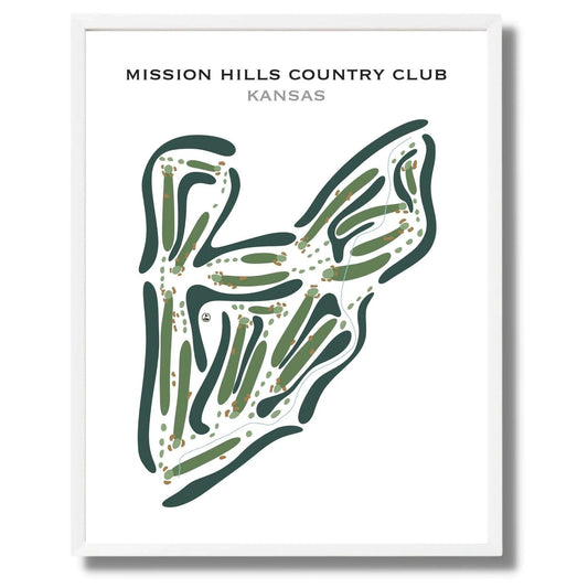 Mission Hills Country Club, Kansas - Printed Golf Courses