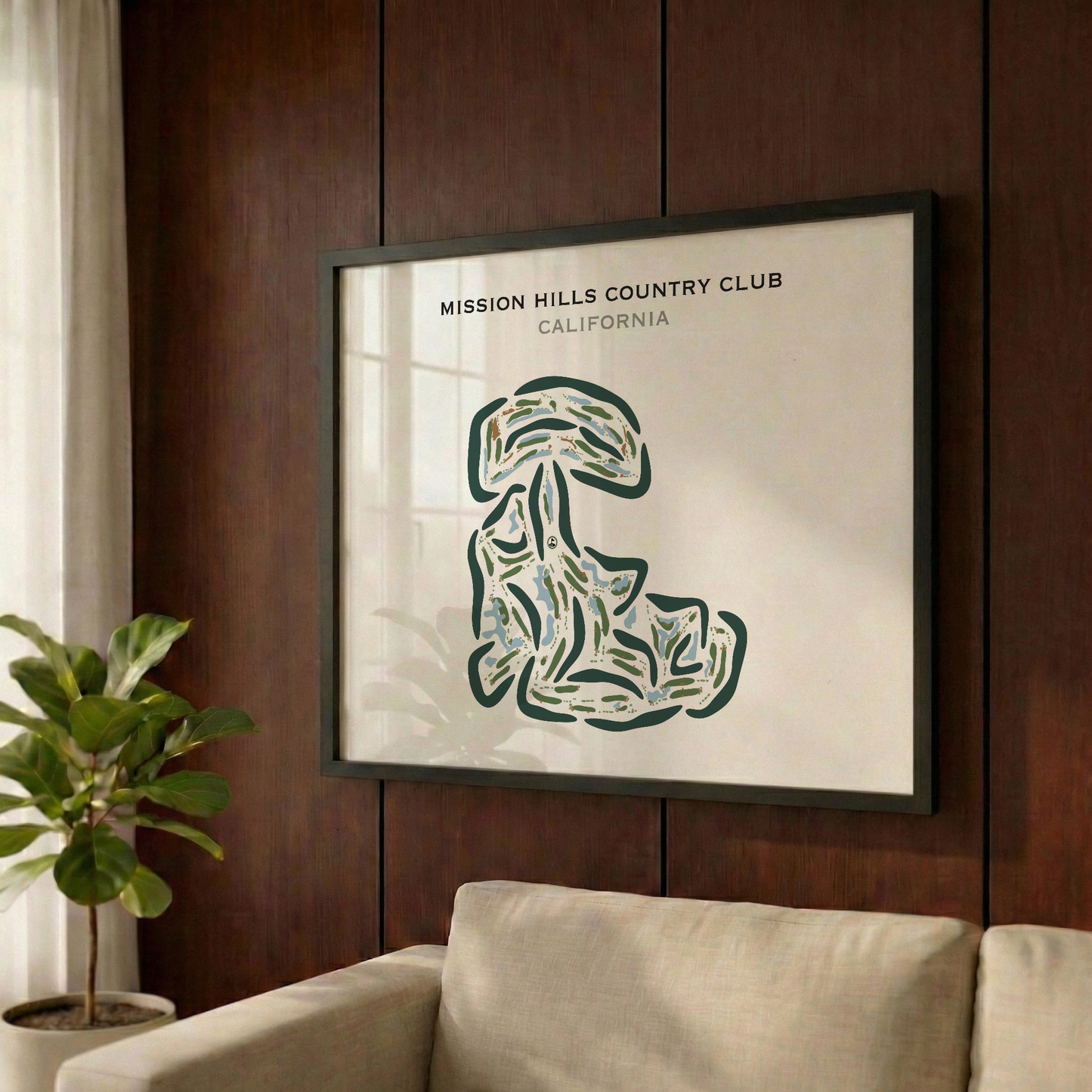 Mission Hills Country Club, California - Printed Golf Courses