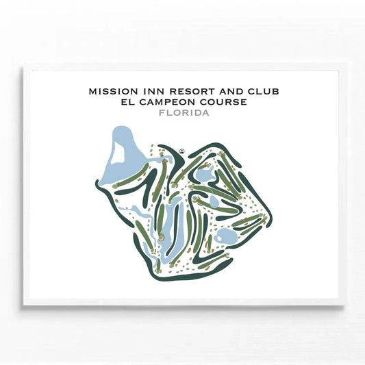 Mission Inn Resort & Club El Campeón Course, Florida - Printed Golf Courses