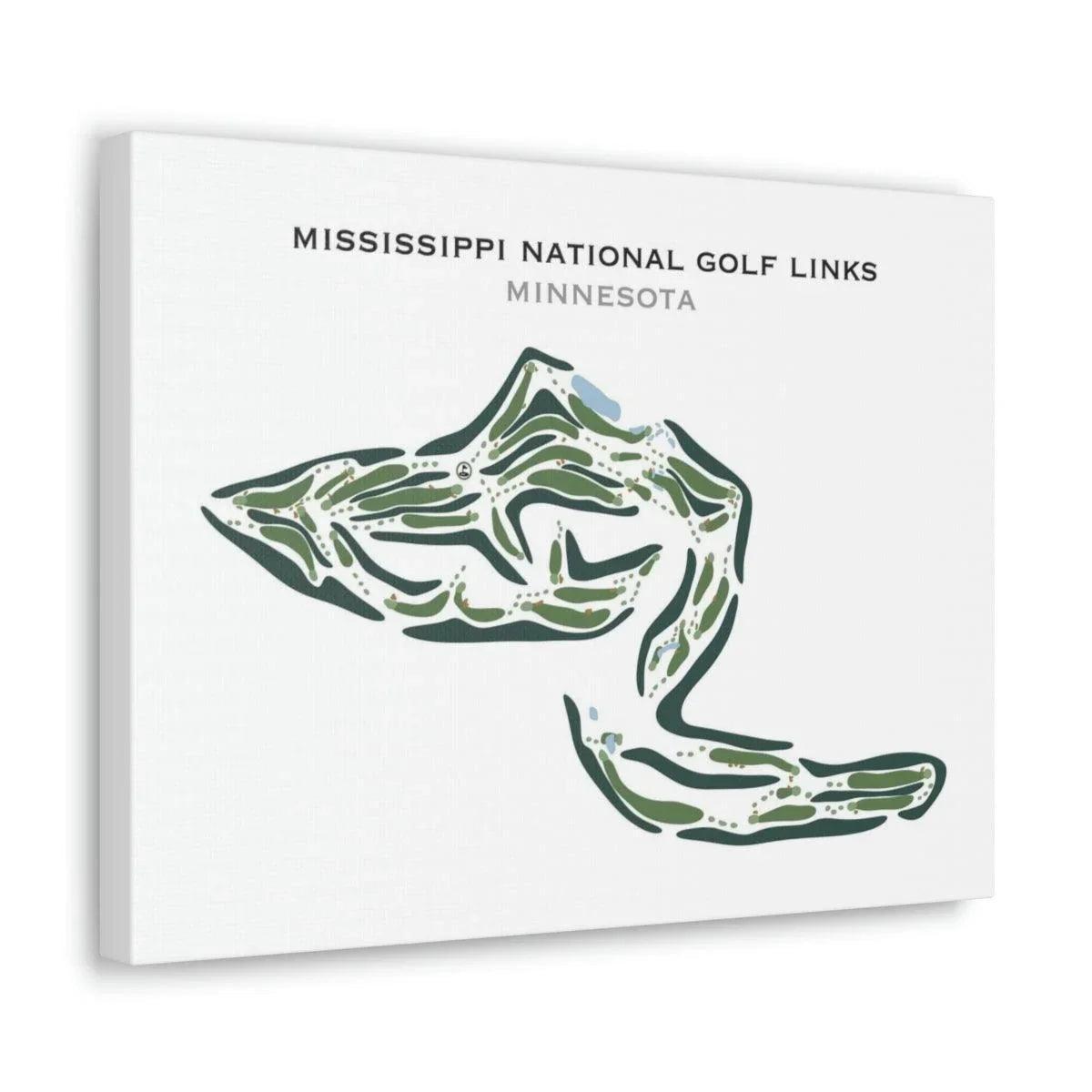 Mississippi National Golf Links, Minnesota - Printed Golf Courses