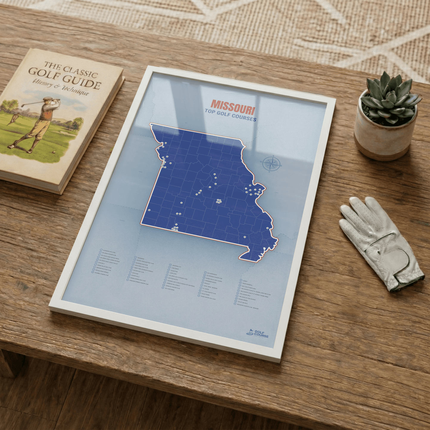 Map of Missouri Golf Courses