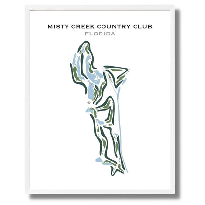Misty Creek Country Club, Florida - Printed Golf Courses