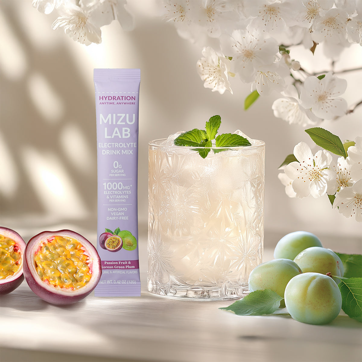 Passion Fruit & Korean Plum Electrolytes - Zero Sugar